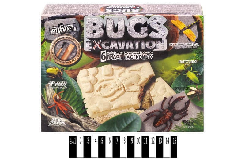Набір для розкопок BEX-01-05U,06U "BUGS EXCAVATION" жуки DANKO, фото 2