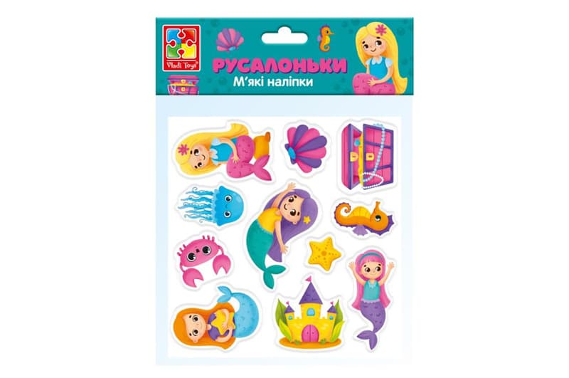 Набір м'яких наліпок "Русалоньки" VT4210-09 VladiToys