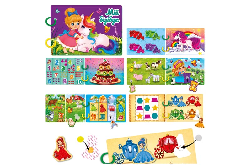 Розвивальна гра Vladi Toys VT1310-09 «Бізі-бук. Для дівчат» з липучками, фото 3