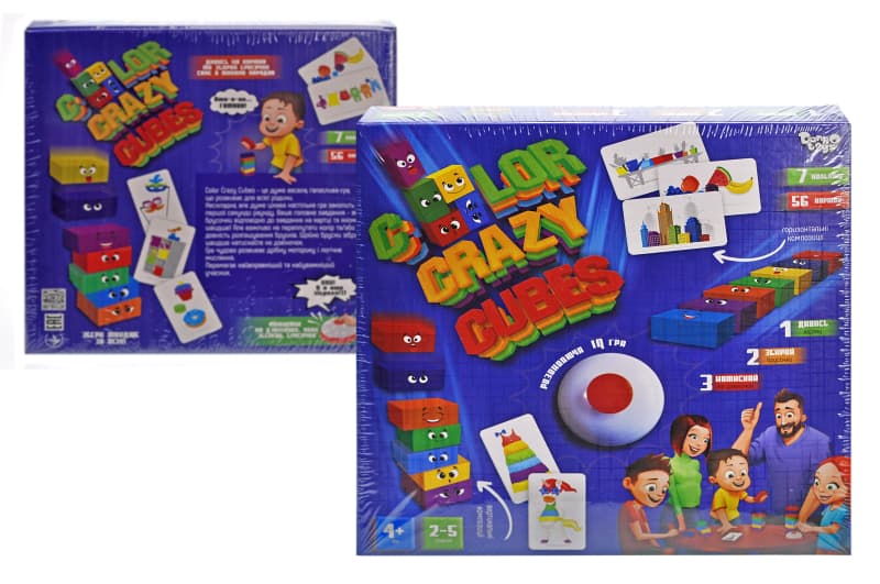 Настільна гра CCC-02-01U "Color Crazy Cubes" DANKO