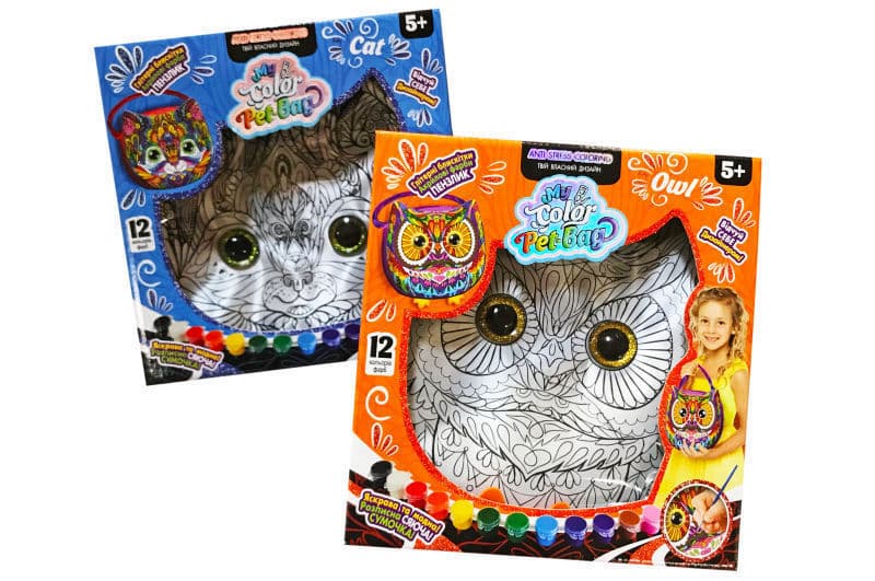 Набір для творчості CPB-01-01U,02U,03U "My Color Pet-Bag" сумочка DANKO