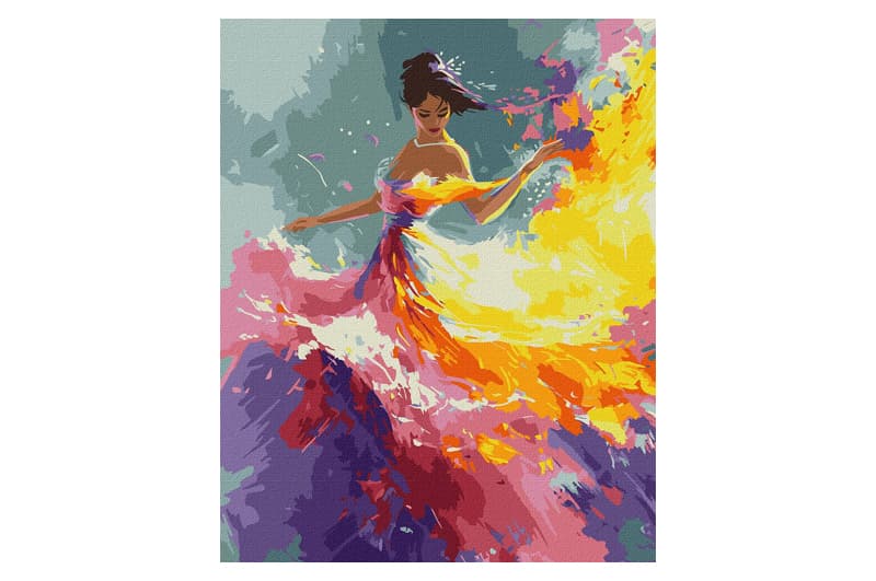 Набір для розпису по номерах 40x50 см KHO8429 "Елегантна принцеса" Ideyka