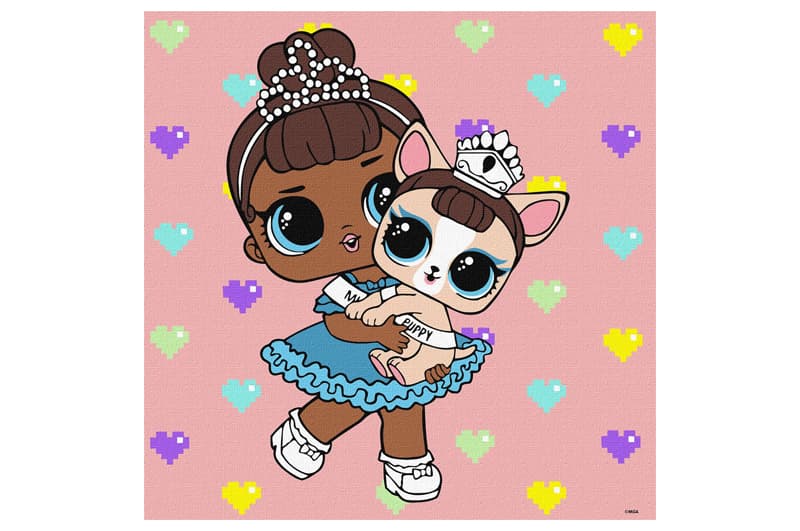 Набір для розпису по номерах Ideyka «L.O.L. TroopSurprise Miss Baby With Miss Puppy», 40×40 см