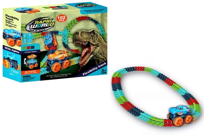 Трек YG TOYS MAGIC, 102 деталі, з акумулятором