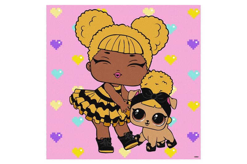 Набір для розпису по номерах 40x40 см KHO6287 "L.O.L. TroopSurprise Queen Bee With Queen Pup" Ideyka