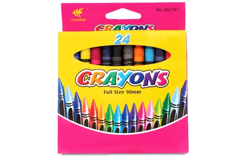 Крейда воскова Crayons, 8496-24B набір 24 кольори 0,9*80 мм,без етикетки