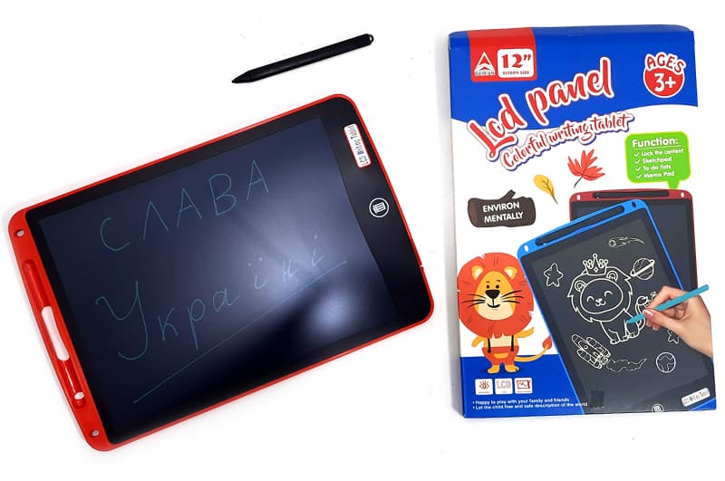 Планшет для малювання 1202 LCD Writing Tablet 12'' монохромний р.28x19x0,8см YG Toys