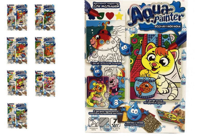 Набір для творчості AQP-01-01U,02U,03U...09U "AQUA PAINTER" DANKO