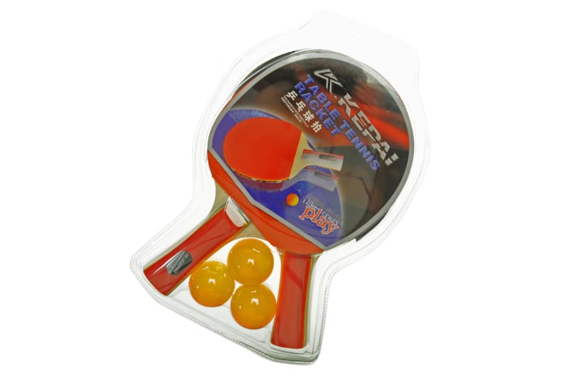Ракетки для настільного тенісу з м'ячиками KP-0229 на блістері KEPAI YG Toys