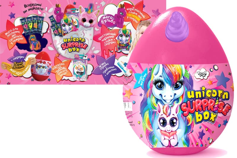 Набір для творчості USB-01-01U "Unicorn Surprise Box" малий DANKO