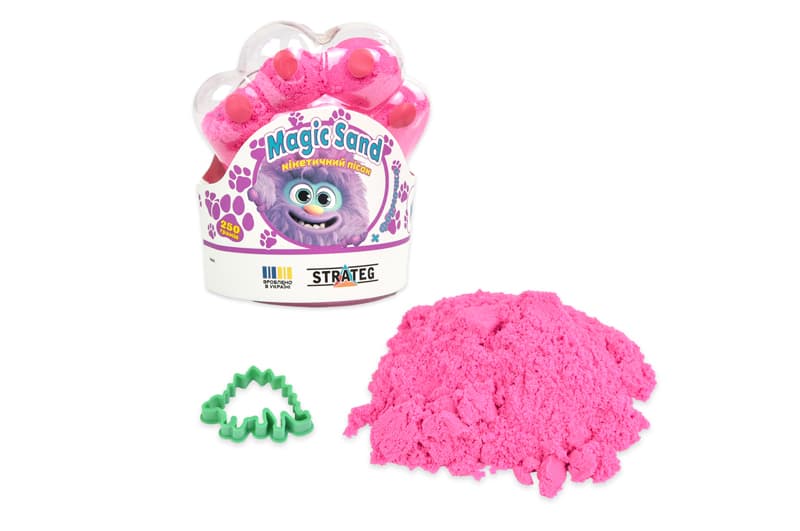 Набір кінетичного піску Strateg Magic Sand, 250 г, 39407, фото 2
