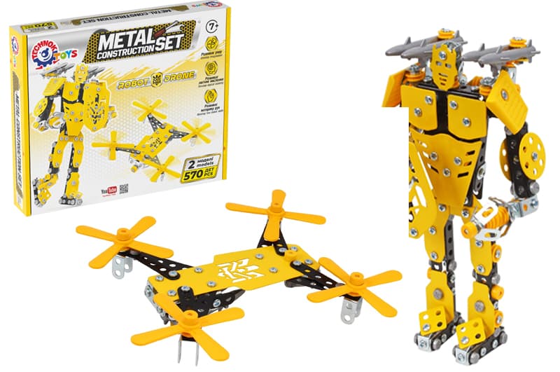 Конструктор металевий 0136 "ROBOT DRONE" 2в1 570 дет. ТЕХНОК