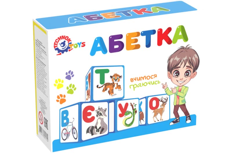 Набір кубиків 0212 "Абетка українська" ТЕХНОК