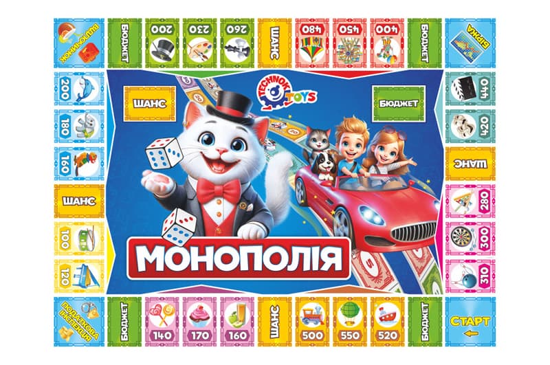 Настільна гра 0755 "Дитяча монополія" ТЕХНОК, фото 4