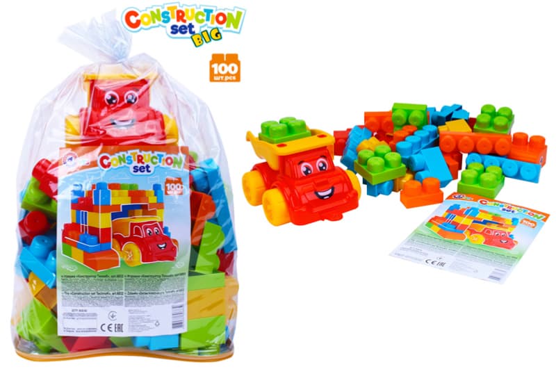 Конструктор блочний 6832 “MAX #3” 100 елм. в кульку ТЕХНОК