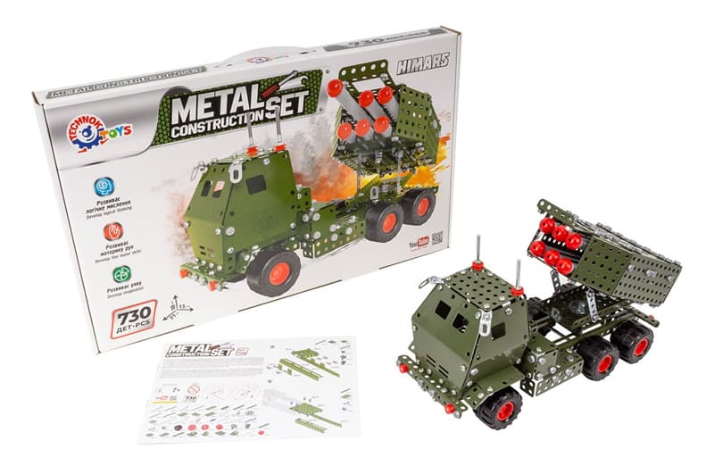 Конструктор металевий 8355 “Himars” 730 дет. ТЕХНОК