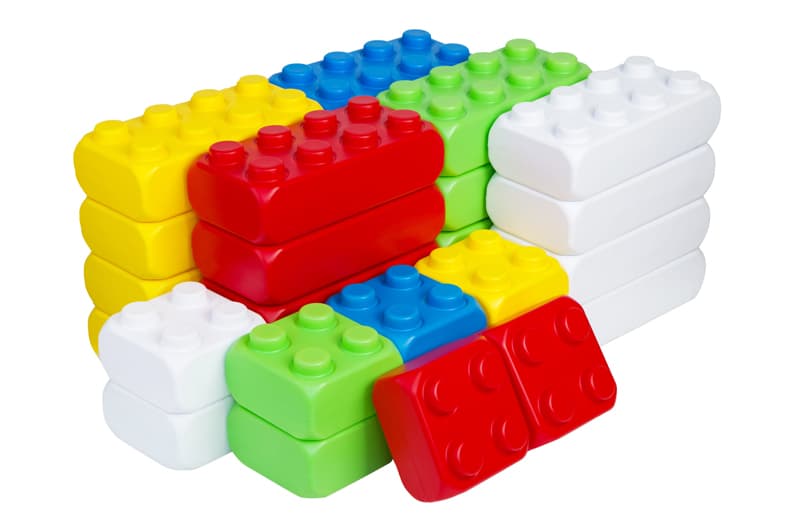 Конструктор блочний 115/26 "Mega Brick №3" 30 елементів (4 кнопки 10 шт, 8 кнопок 20 шт) BAMSIC, фото 4