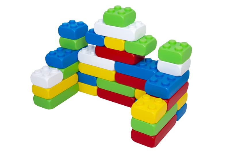 Конструктор блочний 115/26 "Mega Brick №3" 30 елементів (4 кнопки 10 шт, 8 кнопок 20 шт) BAMSIC, фото 5