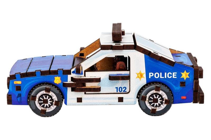 Конструктор 3D Puz-00971, дерев'яний"Turbo Police" PuzzleOk, фото 2