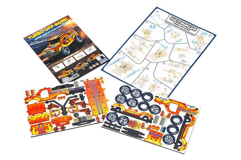 Конструктор 3D Puz-00972"Turbo off-road", дерев'яний PuzzleOk, фото 5