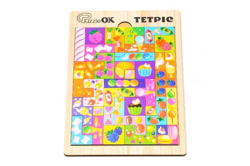 Тетріс Puz-22923 "Солодощі", дерев'яний PuzzleOk