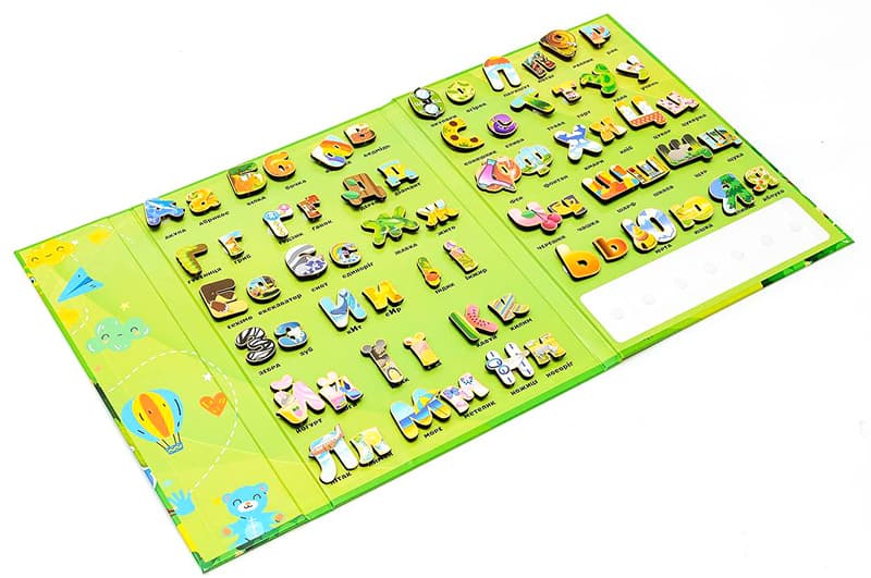 Алфавіт на липучках Puz-26919 р.30х22х2см PuzzleOk, фото 5