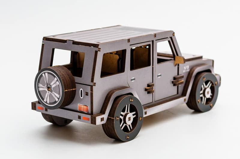 Конструктор Puz-26914 "Gelandewagen" дерев'яний, 109 дет., р.33х16 см PuzzleOK, фото 4