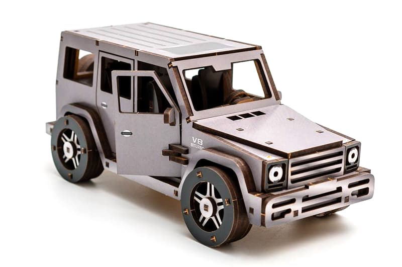 Конструктор Puz-26914 "Gelandewagen" дерев'яний, 109 дет., р.33х16 см PuzzleOK, фото 5
