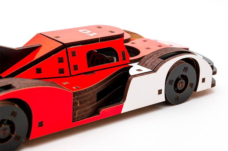 Конструктор Puz-01037 "Racing Car" Порше дерев'яний, 146 дет., розмір моделі 22х9х5 см PuzzleOk, фото 4