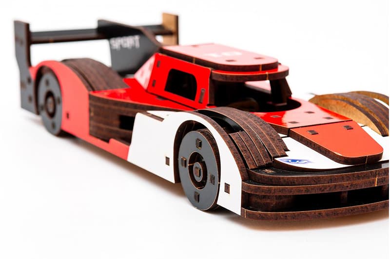 Конструктор Puz-01037 "Racing Car" Порше дерев'яний, 146 дет., розмір моделі 22х9х5 см PuzzleOk, фото 2