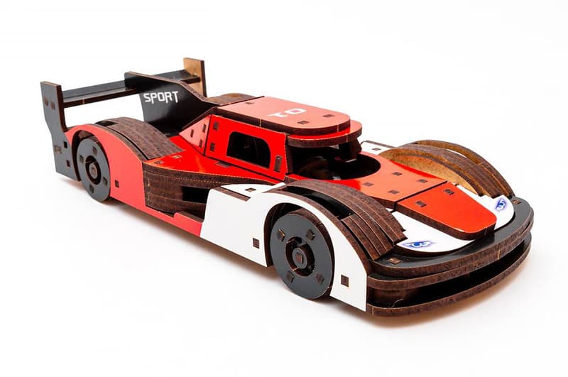 Конструктор Puz-01037 "Racing Car" Порше дерев'яний, 146 дет., розмір моделі 22х9х5 см PuzzleOk, фото 5