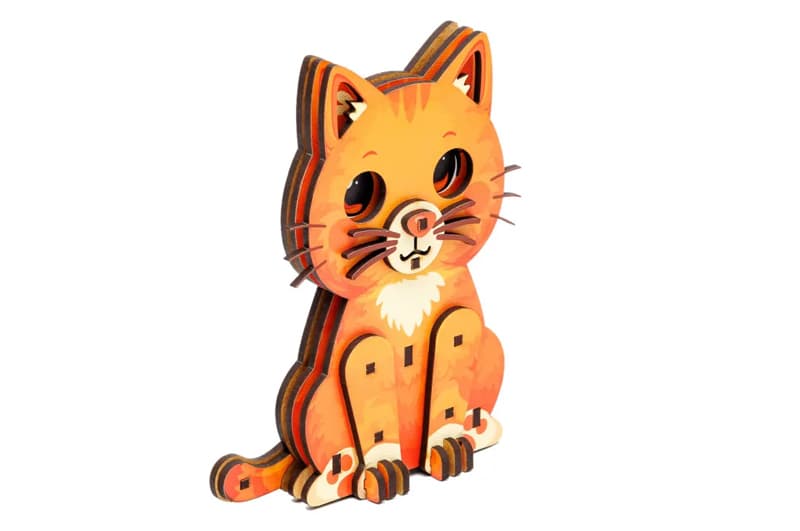 Конструктор дерев'яний Puz-00974" Turbo Cat" PuzzleOk, фото 3