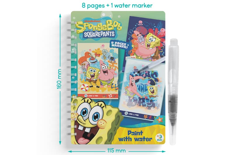 Набір водних розмальовок 200642 "Малюй водою: SpongeBob" DoDo, фото 5