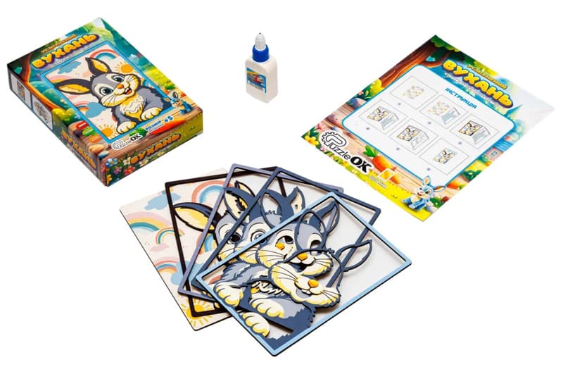 Картина пазл 3D Puz-40010 "Усміхнений Вухань" дерев'яна PuzzleOk, фото 2