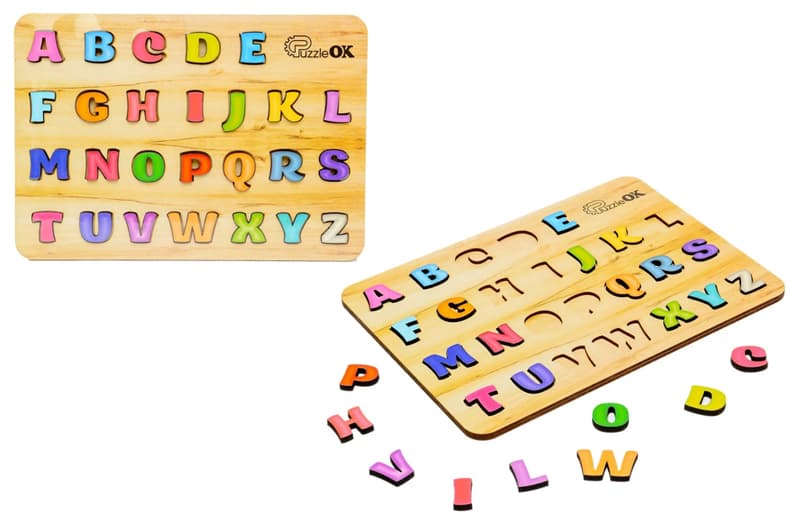 Cортер Puz-11229 "Абетка англійська" дерев'яний PuzzleOK