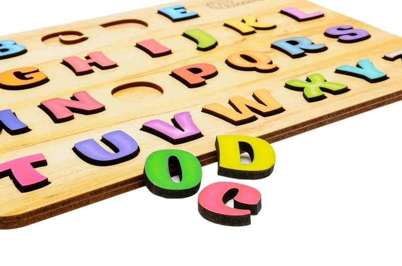 Cортер Puz-11229 "Абетка англійська" дерев'яний PuzzleOK, фото 2