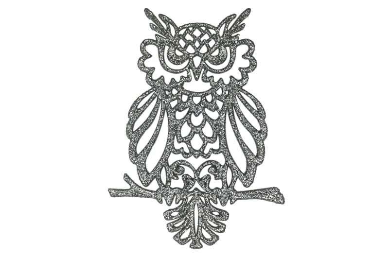 Новорічна іграшка Сова (срібло)