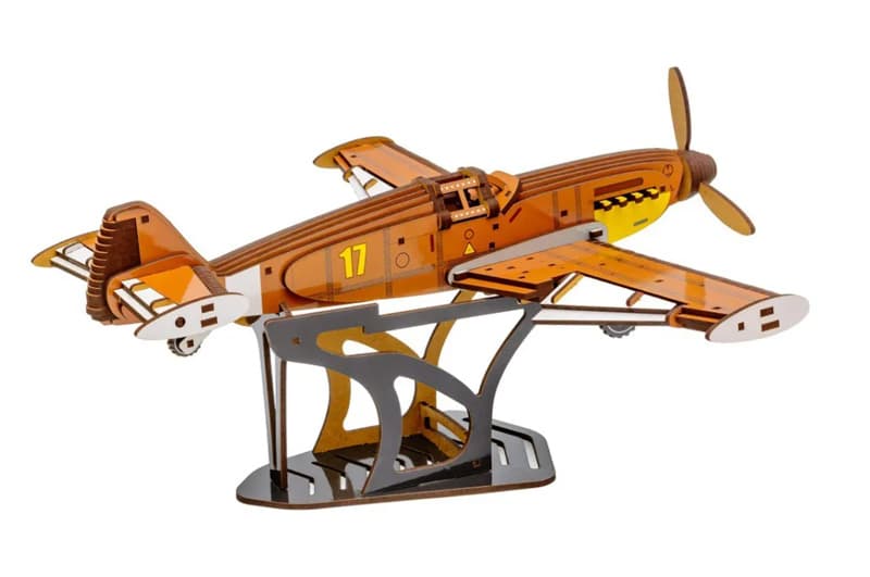 Конструктор Puz-00942 "Винищувач Bf 109" дерев'яний, 258 дет., розмір 34.6х37.5х17.5см PuzzleOK, фото 6
