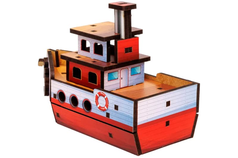 Конструктор дерев'яний Puz-00962 "Turbo Ship" в кульку PuzzleOK, фото 5