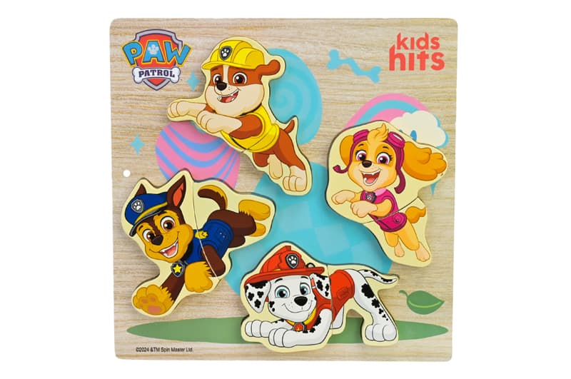 Дерев'яна іграшка Paw Patrol KH20/062 вкладиші, дошка для малювання, трафарет у плівці 21.5x21см KidsHits, фото 3