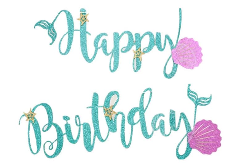Гірлянда паперова літери "Happy birthday морська", блакитний, в уп (1 шт)