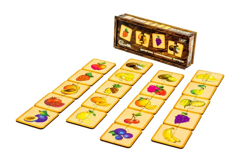 Головоломка дерев'яна Puz-36359 "Фрукти" PuzzleOk, фото 4