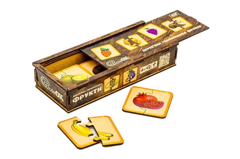 Головоломка дерев'яна Puz-36359 "Фрукти" PuzzleOk, фото 6
