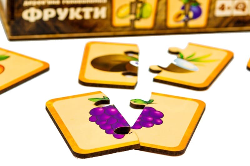 Головоломка дерев'яна Puz-36359 "Фрукти" PuzzleOk, фото 3