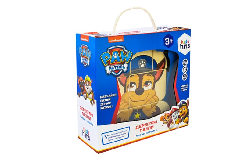 Дерев'яна іграшка Paw Patrol KH20/044 пазл-головоломка у коробці р.21x7.5x20 см KidsHits, фото 3