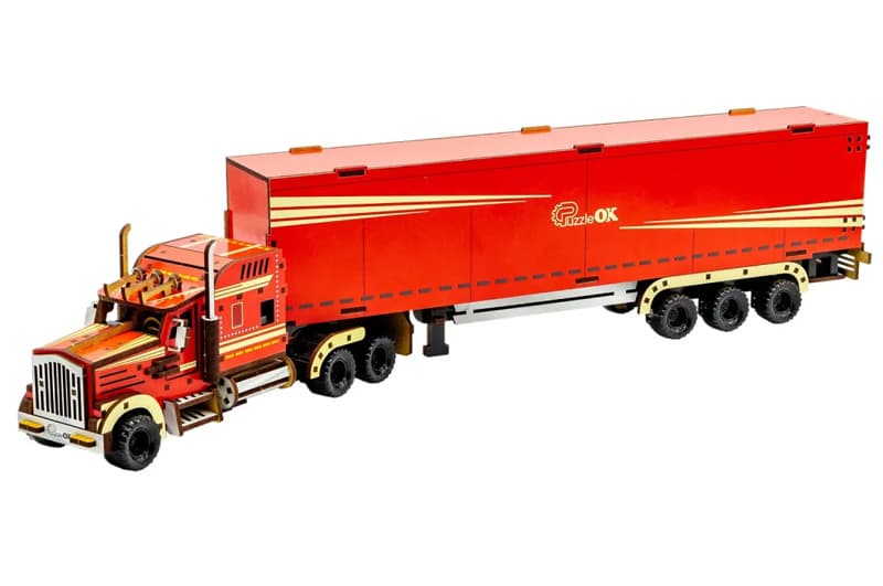 Конструктор Puz-00952 "Wood  Truck", дерев'яний PuzzleOk, фото 9