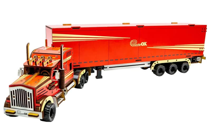 Конструктор Puz-00952 "Wood  Truck", дерев'яний PuzzleOk, фото 8
