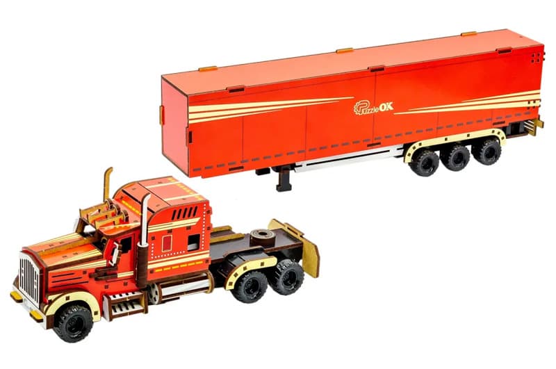 Конструктор Puz-00952 "Wood  Truck", дерев'яний PuzzleOk, фото 7