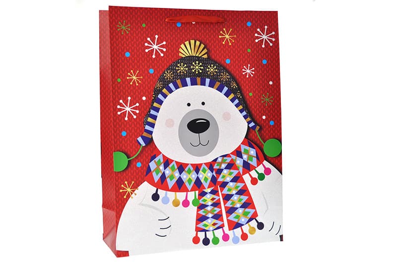Пакет паперовий  GIANT XMAS 762336ML 40.6x16.5x55 см асорті MALEVARO, фото 2