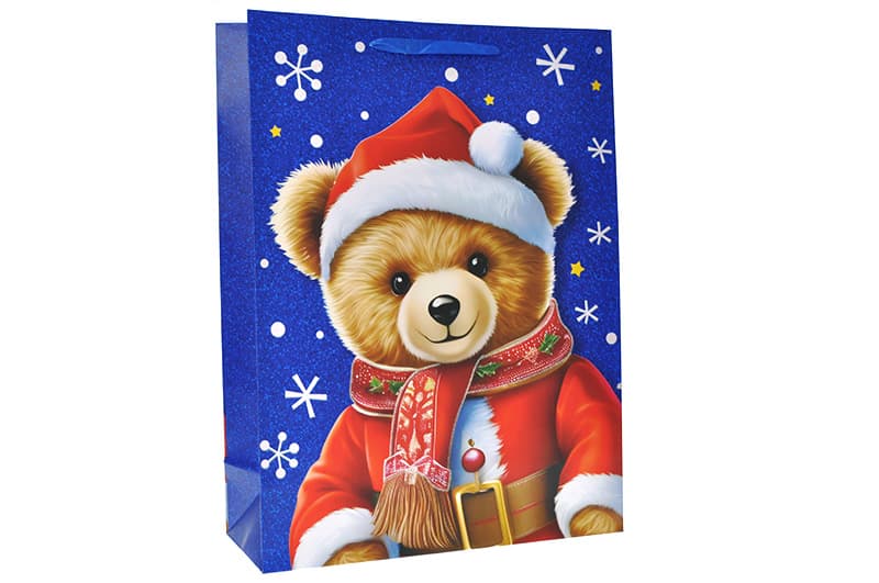 Пакет паперовий  GIANT XMAS 762336ML 40.6x16.5x55 см асорті MALEVARO, фото 5